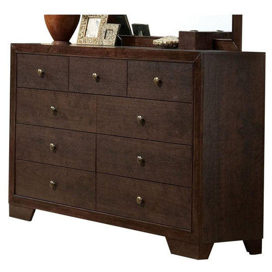 57" X 16" X 39" Espresso Casual And Unique Dresser - AFS