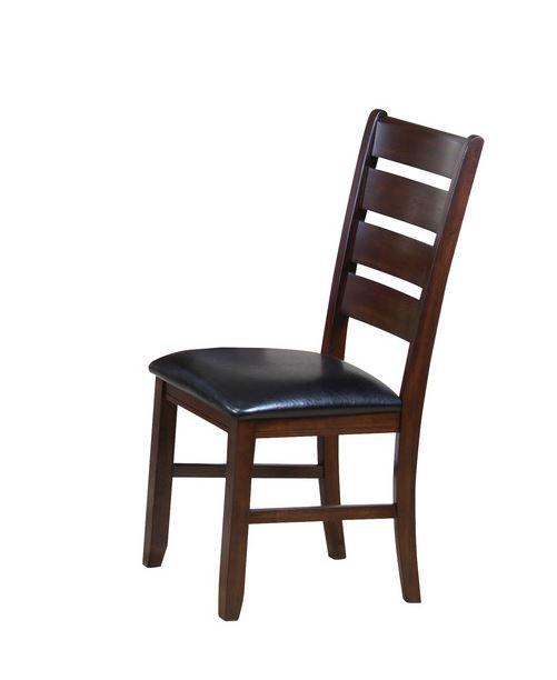 23" X 20" X 40" 2pc Black And Espresso Side Chair - AFS