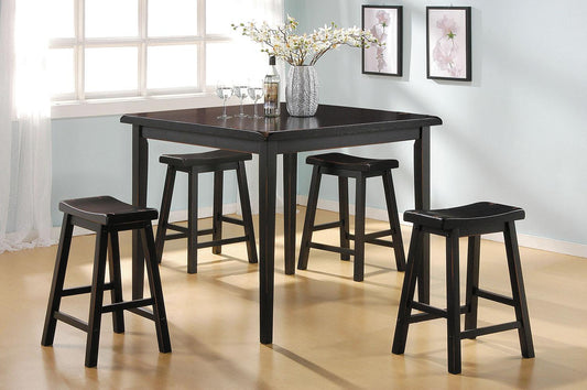 Mod Black Counter Height Five Piece Dining Set - AFS