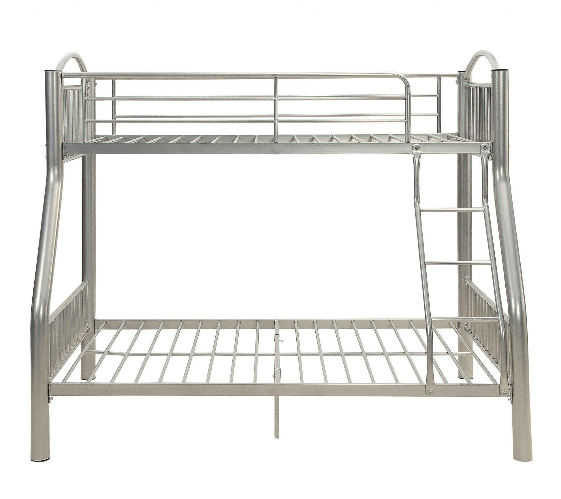 78" X 56" X 67" Twin Over Full Black Bunk Bed - AFS