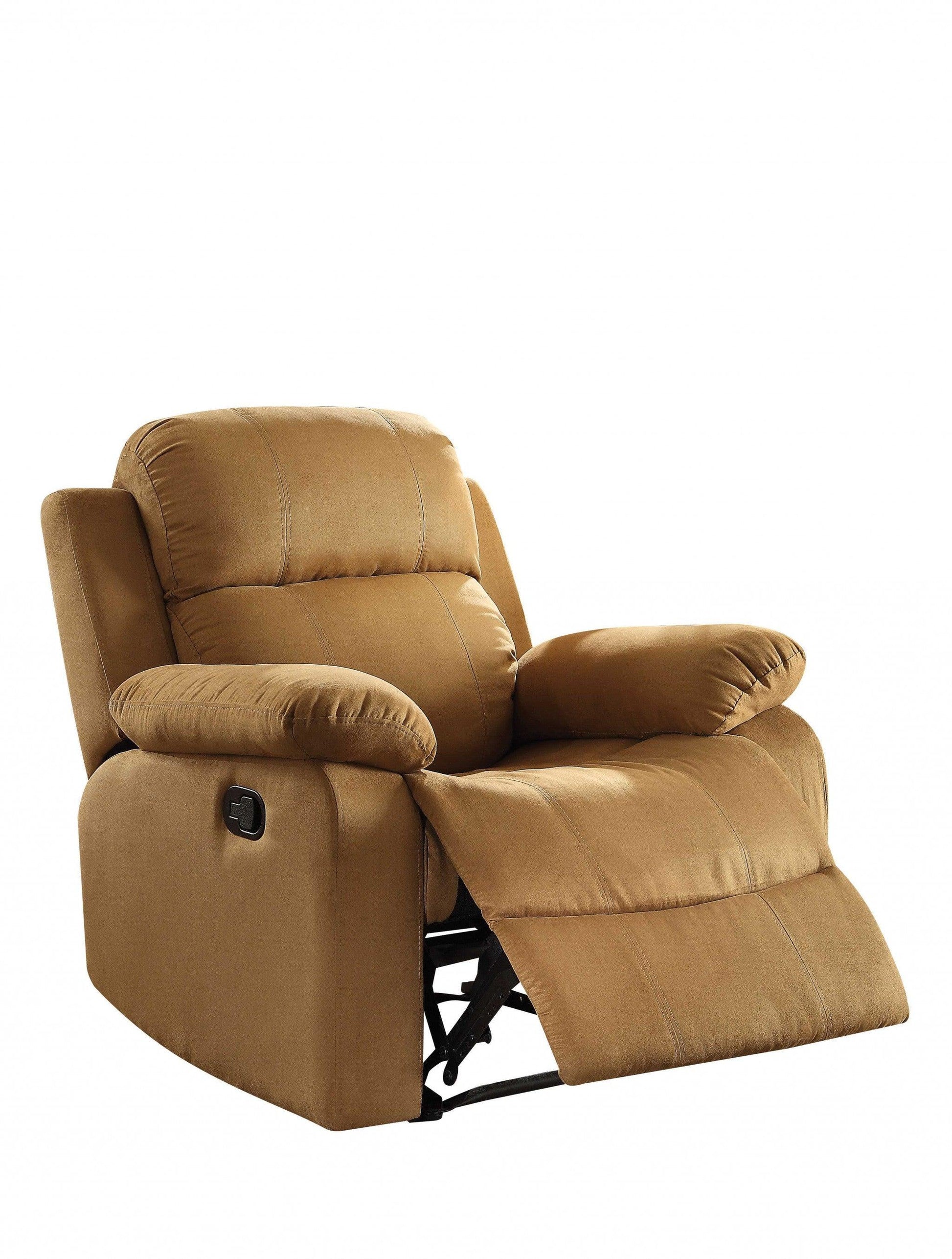 36" X 36" X 41" Brown Microfiber Recliner - AFS