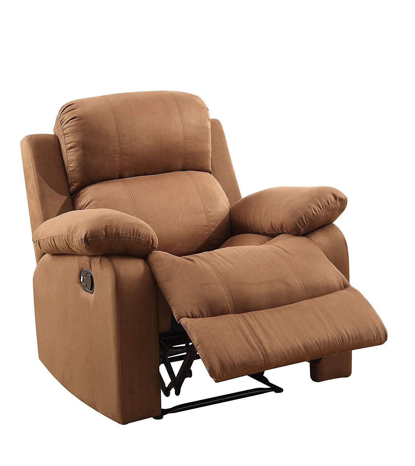 36" X 36" X 41" Brown Microfiber Recliner - AFS