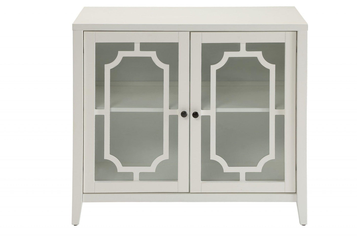 34" X 15.4" X 30" White Mdf Cabinet - AFS