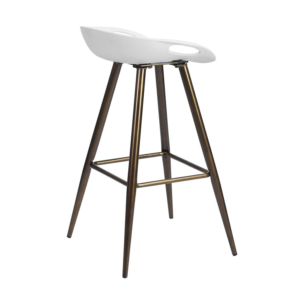 Dining Chair Barstool White 2 Piece