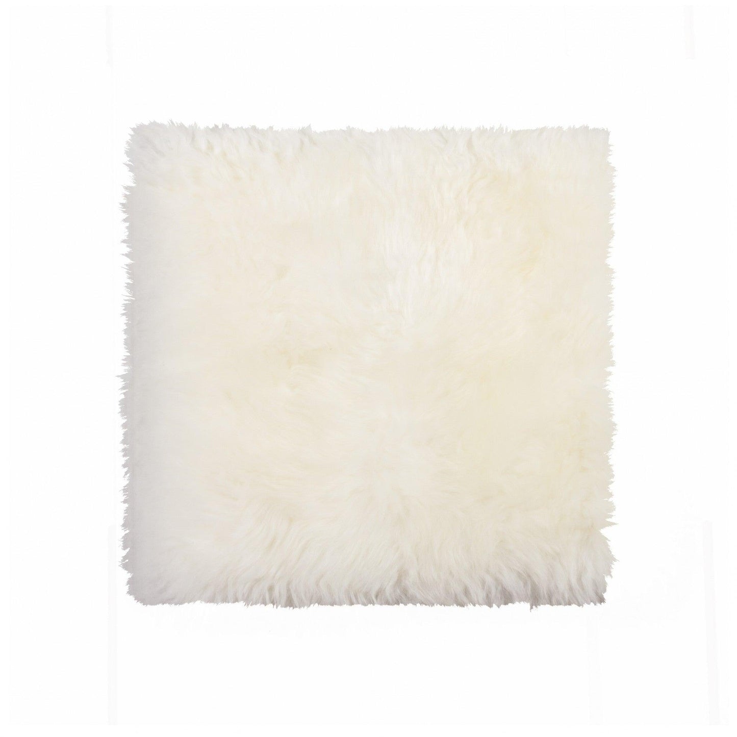 White Natural Sheepskin Chair Seat Cover - AFS