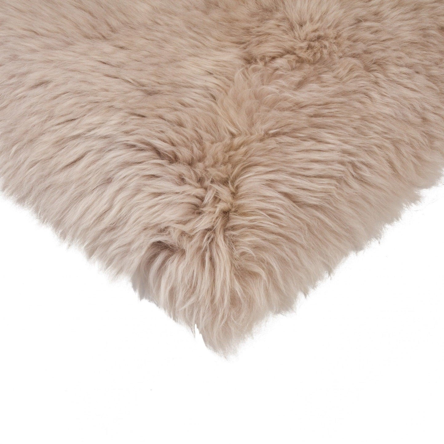 White Natural Sheepskin Chair Seat Cover - AFS