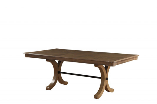 64-88" X 44" X 30" Gray Oak Dining Table - AFS