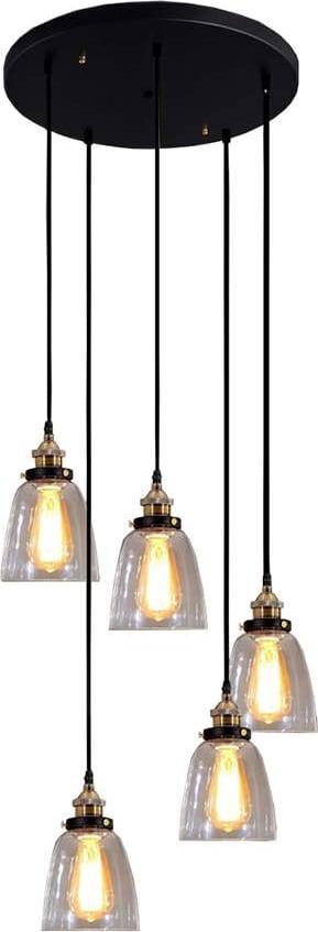 Lori 5-light Adjustable Cord Edison Lamp with Bulbs - AFS