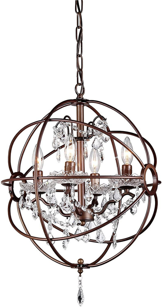 Edwards Antique Bronze 32-inch Chandelier - AFS