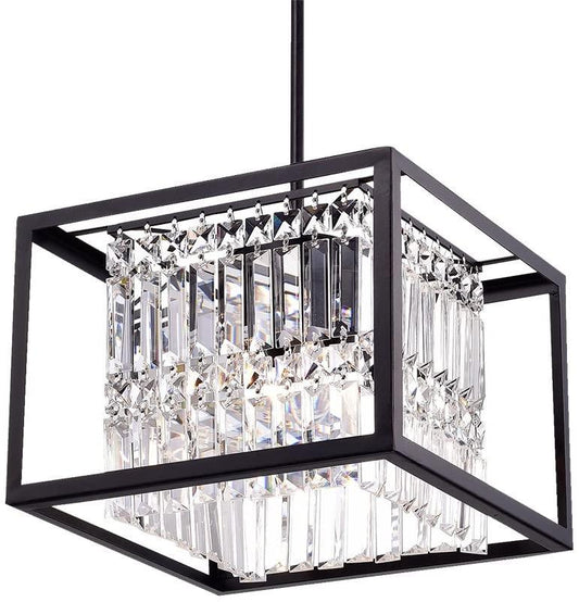 Ketalin Black Crystal Square Pendant - AFS