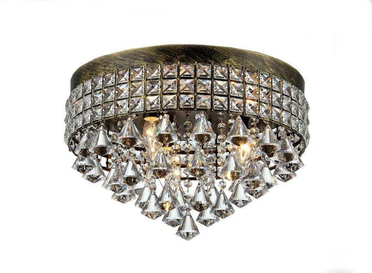 Melly 3-light Antique 16-inch Crystal Chandelier - AFS