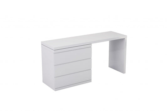 White High Gloss Dresser Extension Piece - AFS