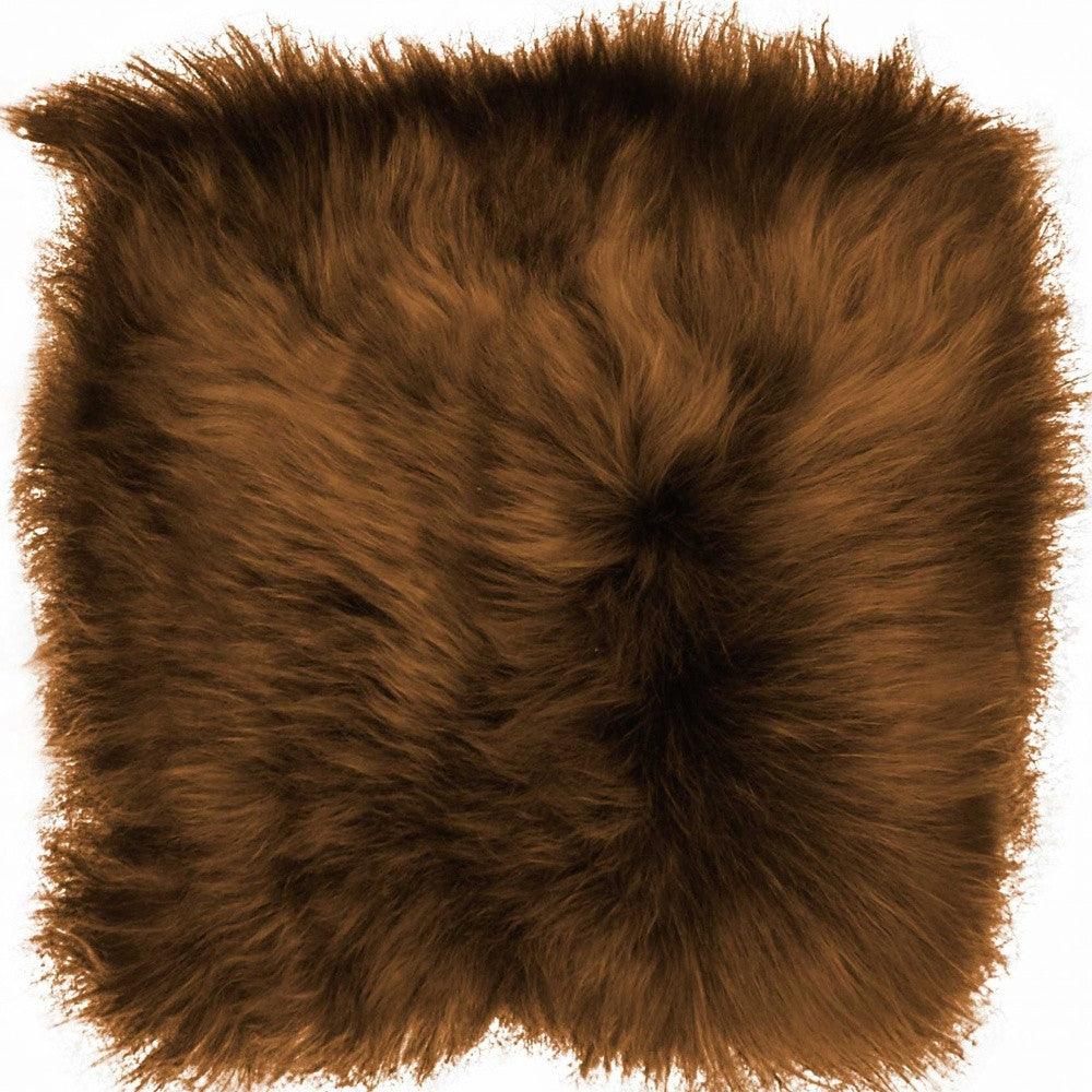 Natural Sheepskin White Square Super Soft Chair Pad - AFS