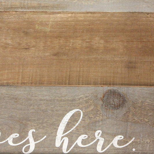 Distressed Love Lives Here Wood Serving Tray - AFS