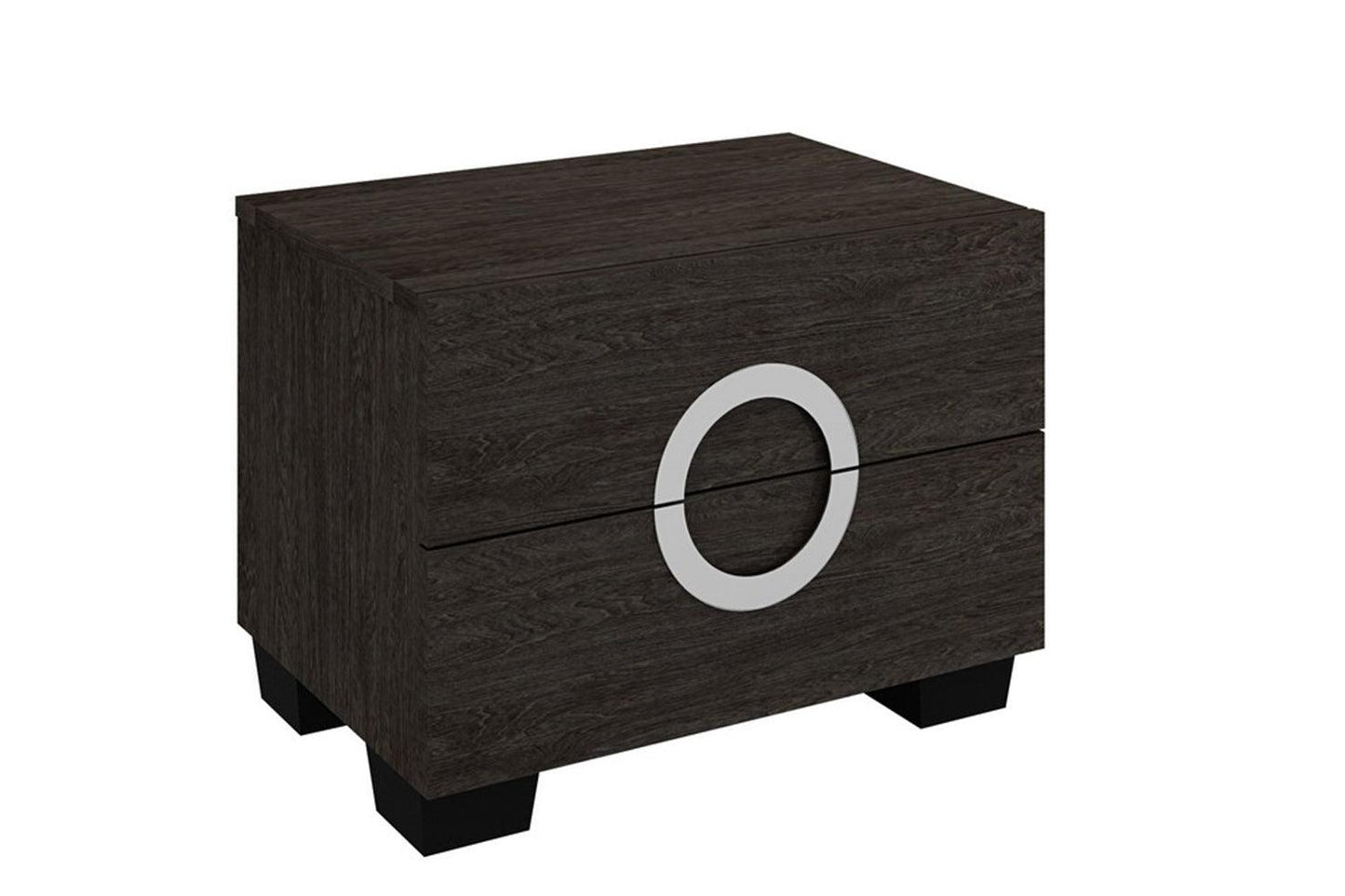 18" Refined Grey High Gloss Nightstand - AFS