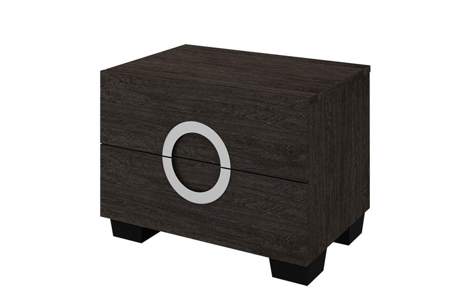 18" Refined Grey High Gloss Nightstand - AFS