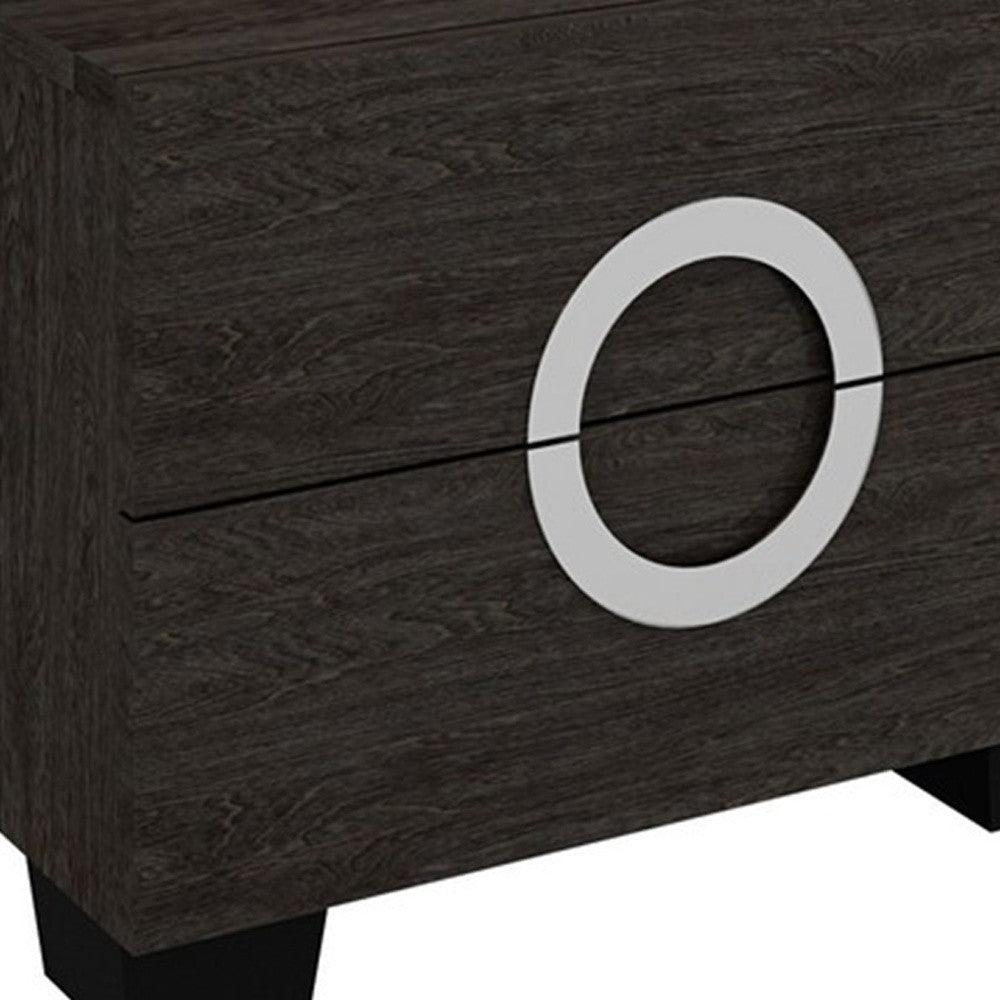 18" Refined Grey High Gloss Nightstand - AFS