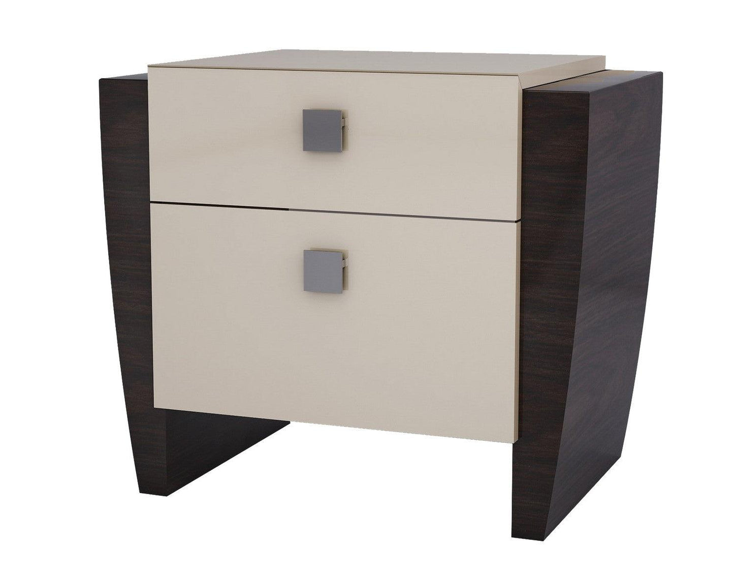 22" Refined Beige High Gloss Nightstand - AFS