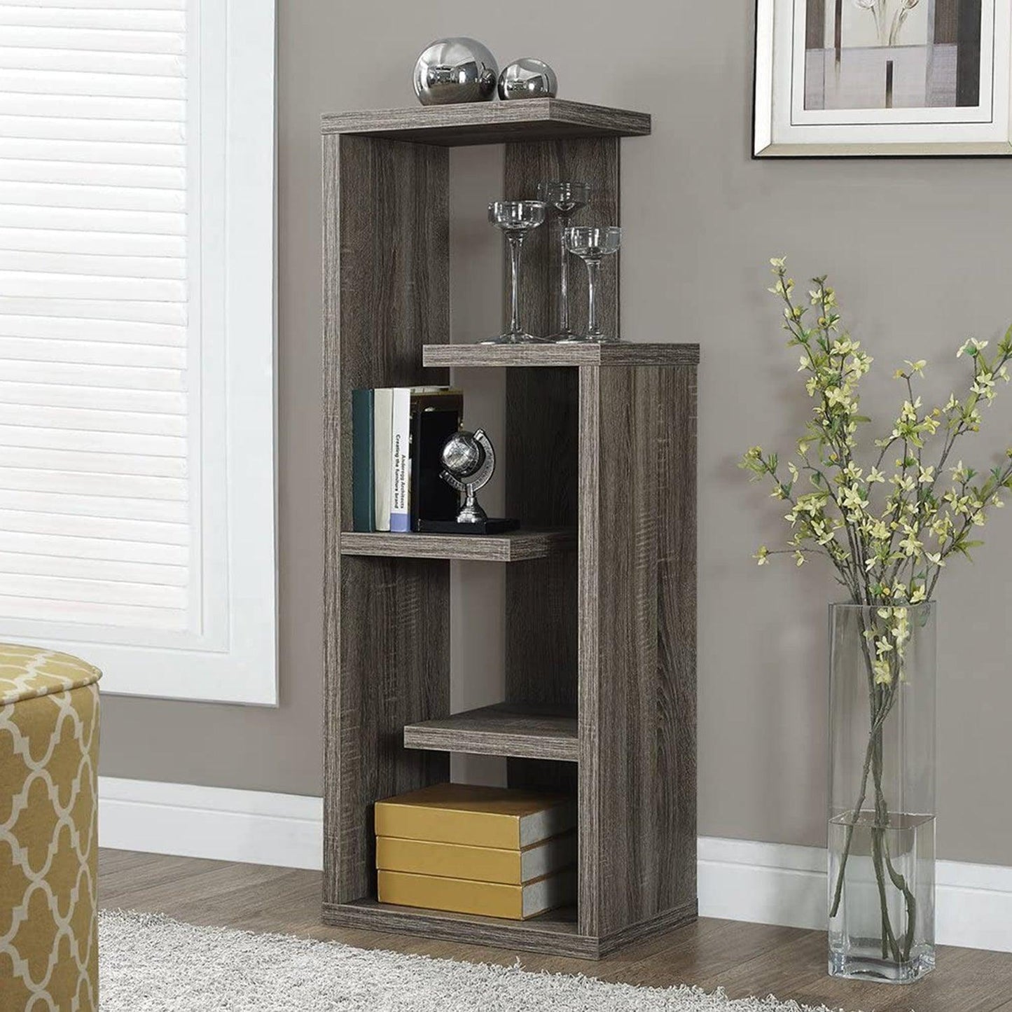 Dark Taupe Bookcase - AFS