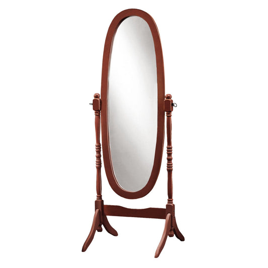 20" x 23" 59" Walnut Oval Wood Frame Mirror - AFS