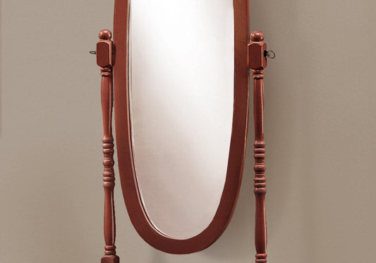 20" x 23" 59" Walnut Oval Wood Frame Mirror - AFS