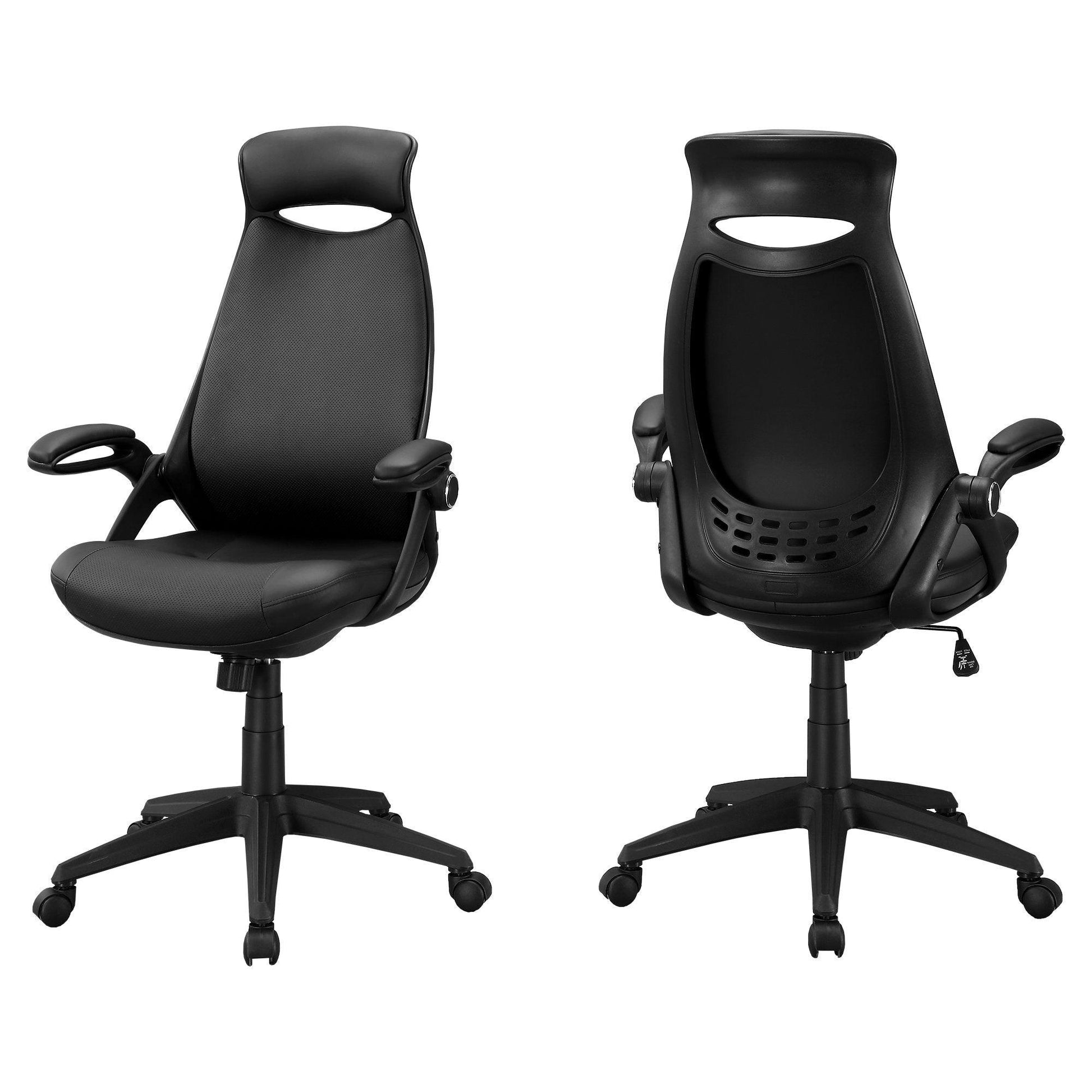 23.75" x 28" x 93.75" Black Foam Metal Nylon Multi Position Office Chair - AFS