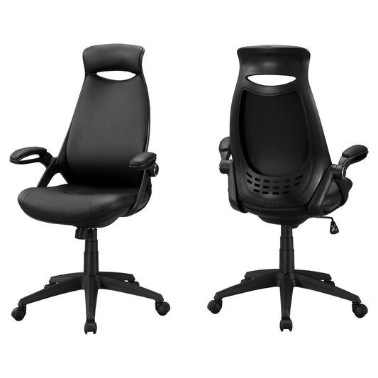 23.75" x 28" x 93.75" Black Foam Metal Nylon Multi Position Office Chair - AFS