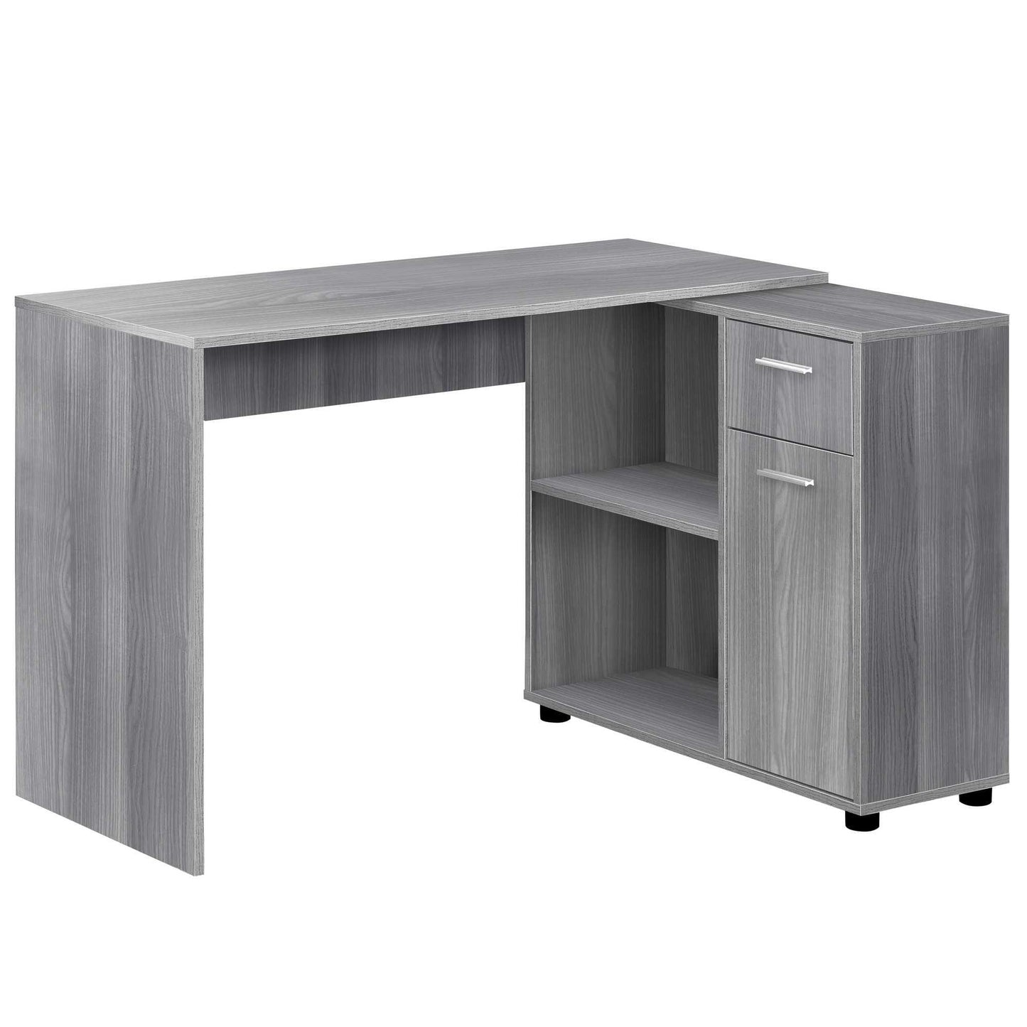 29.5" Particle Board and Laminate Computer Desk with a Storage Cabinet - AFS