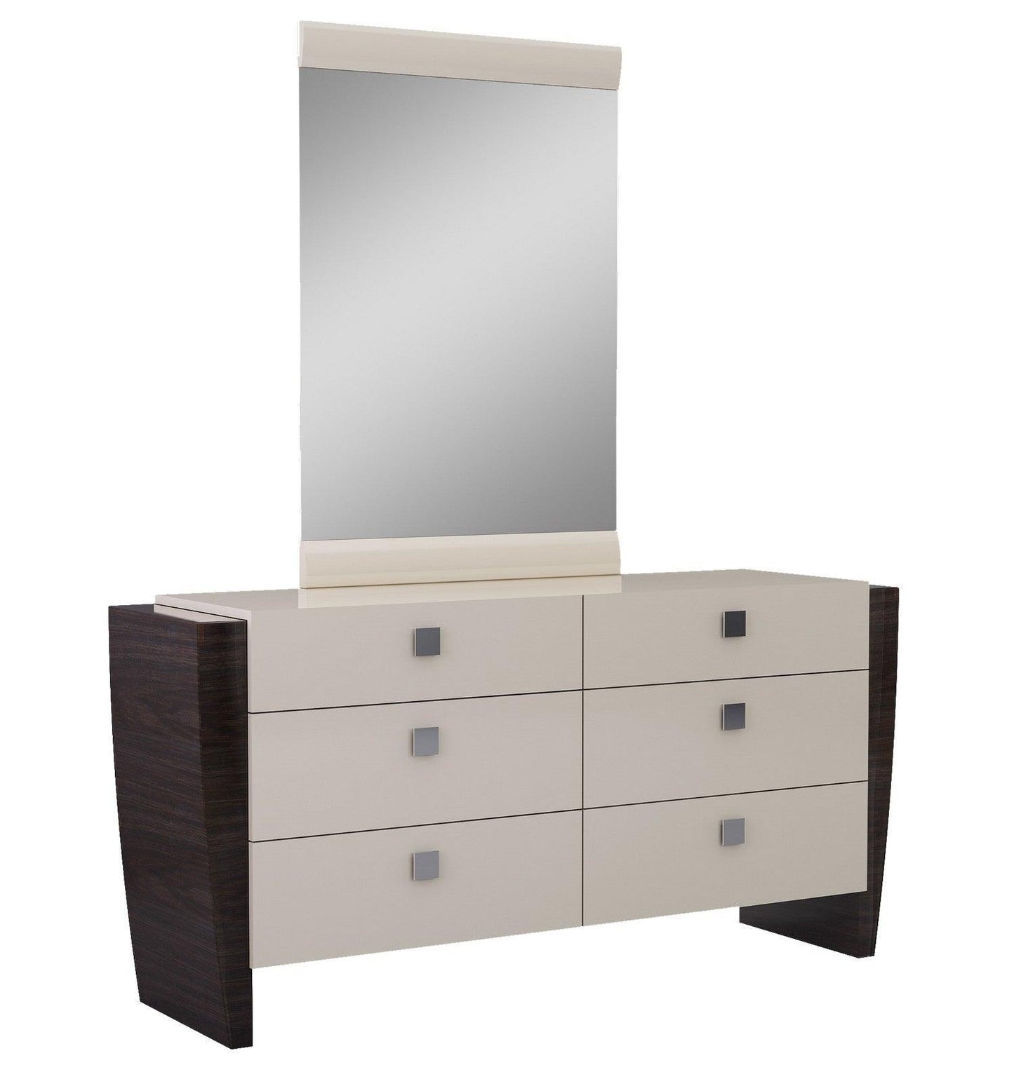 22" Refined Beige High Gloss Nightstand - AFS