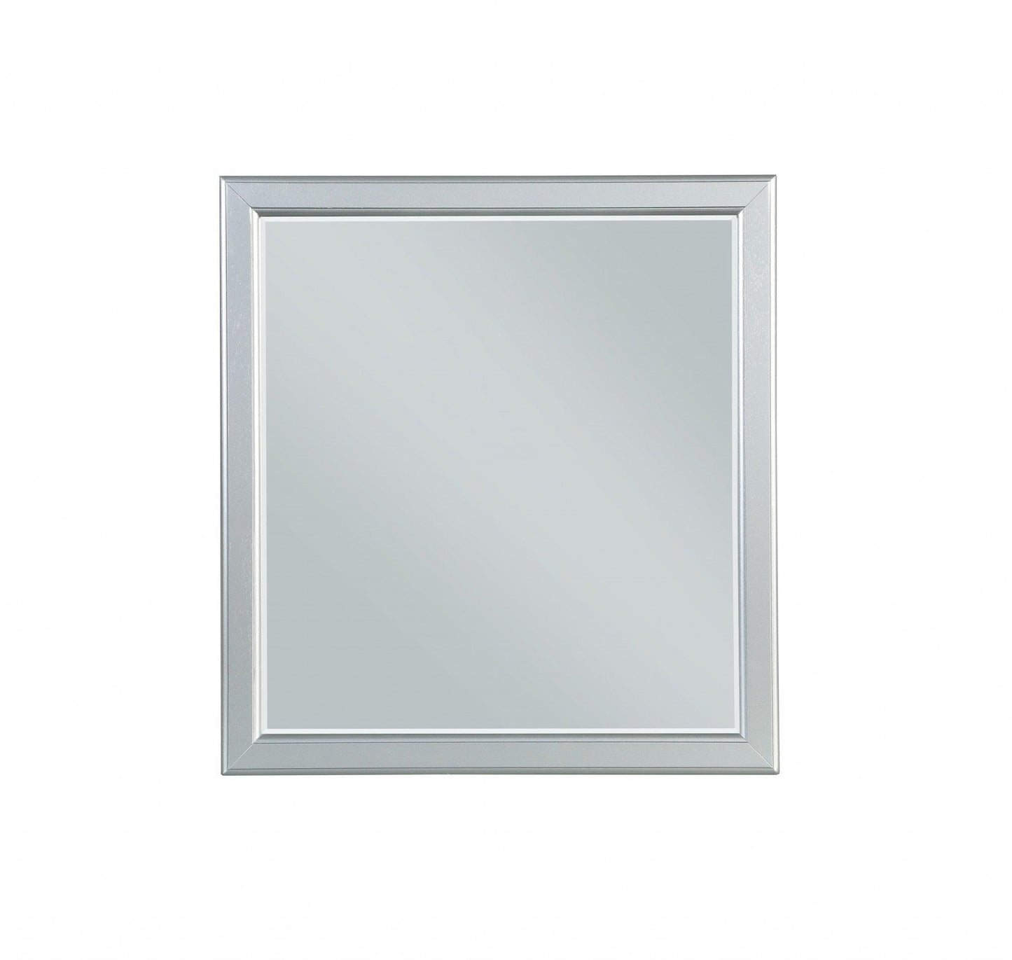 Simple Platinum Wooden Mirror - AFS