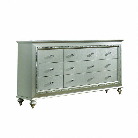 18" X 66" X 39" Champagne Wood Dresser - AFS