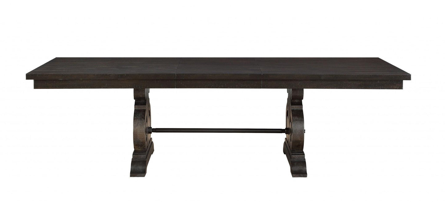 45" X 104" X 30" Rustic Walnut Wood Dining Table - AFS