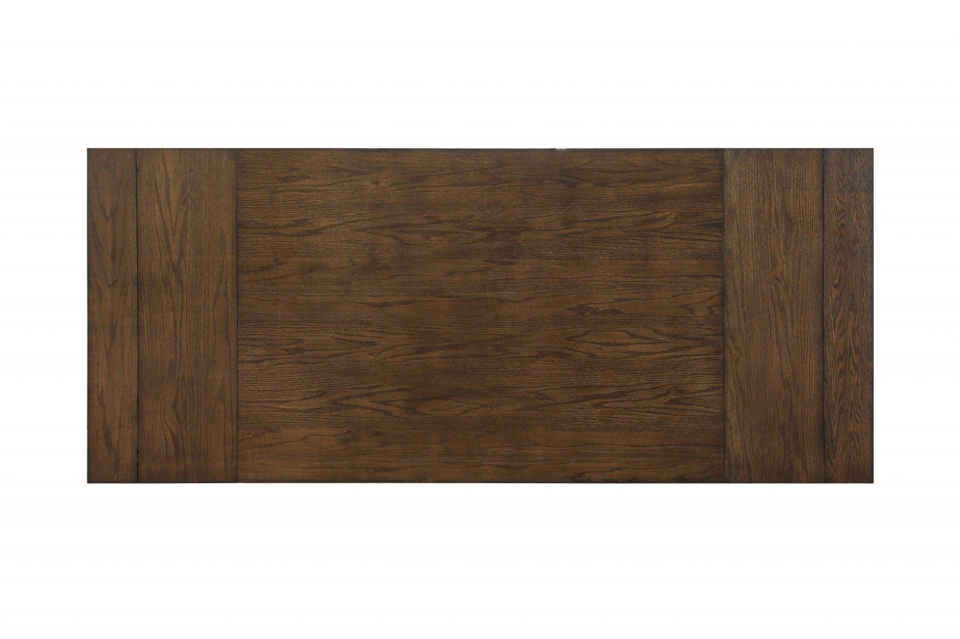 42" X 96" X 30" Dark Oak Wood Dining Table - AFS