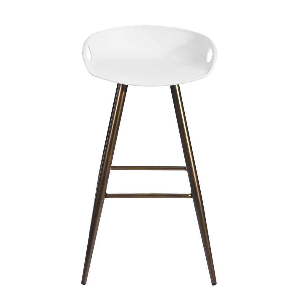 Dining Chair Barstool White 2 Piece