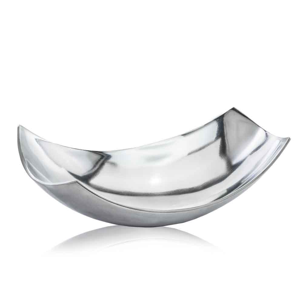 9.75" x 17" x 5.5" Buffed, Silver, Large Scoop Bowl - AFS