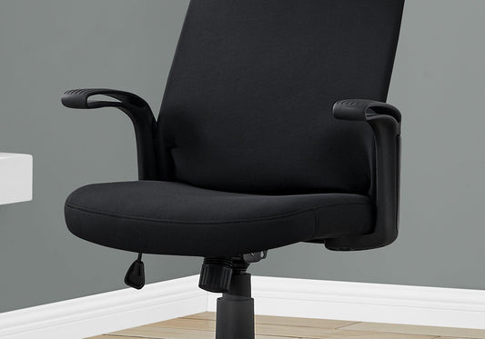 24.75" x 24" x 83.5" Black Fabric Multi Position Office Chair - AFS