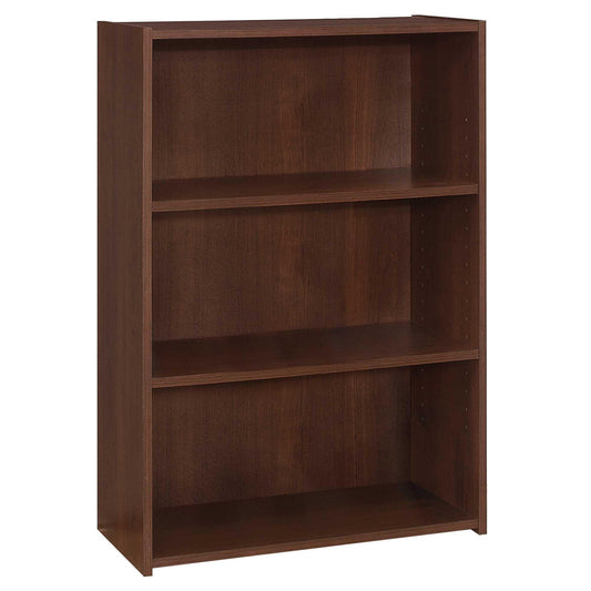 11.75" x 24.75" x 35.5" Cherry 3 Shelves Bookcase - AFS