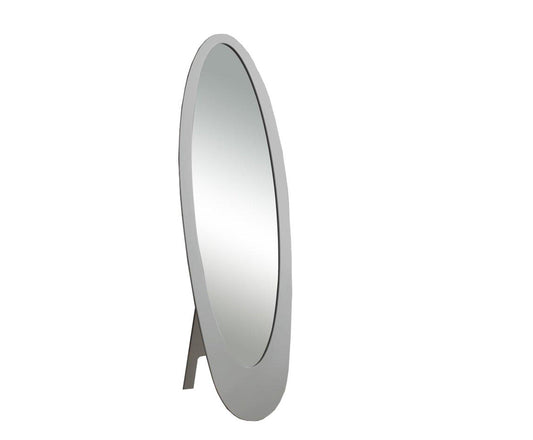 18.5" x 18.75" x 59" Grey Oval Frame Mirror - AFS