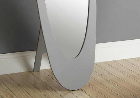 18.5" x 18.75" x 59" Grey Oval Frame Mirror - AFS