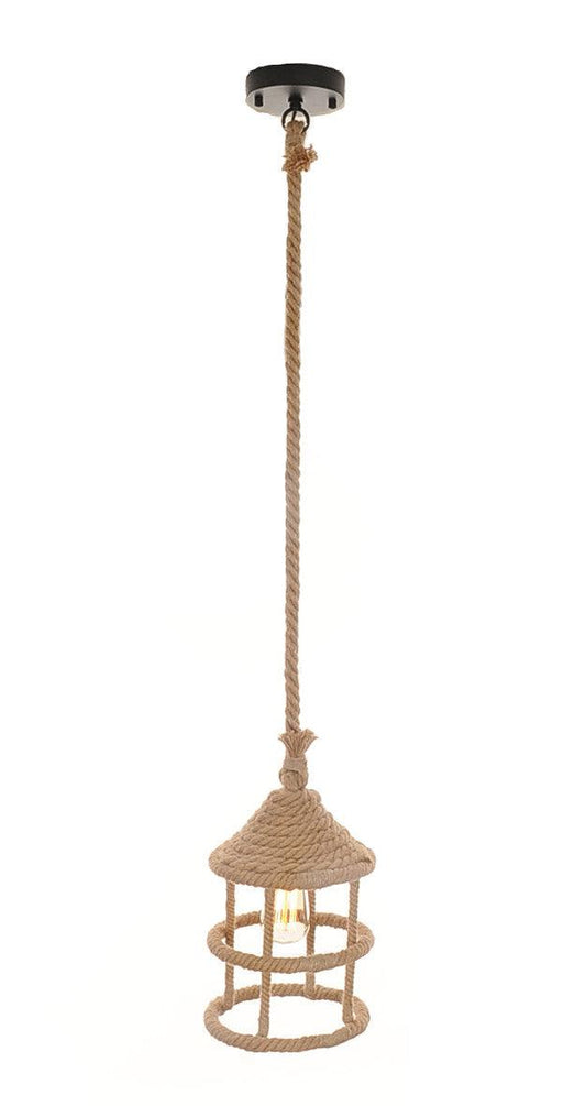 8.5" x 8.5" x 47" Rope Pendant Lamp - AFS