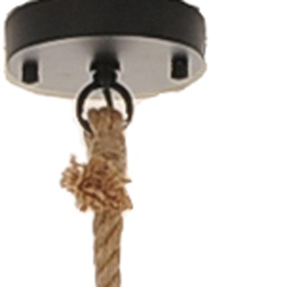 8.5" x 8.5" x 47" Rope Pendant Lamp - AFS