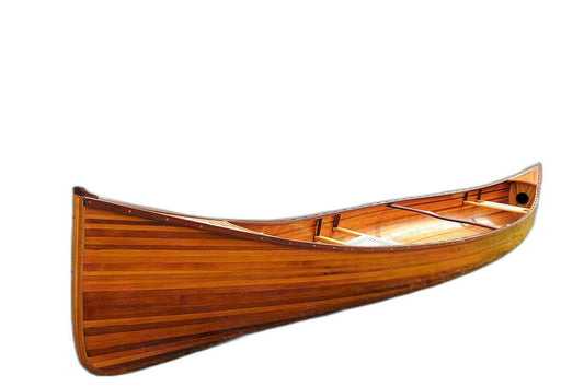 35.5" x 216" x 27" Wooden Canoe - AFS