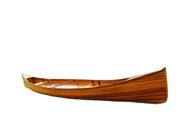 31.5" x 187.5" x 24" Wooden Canoe - AFS