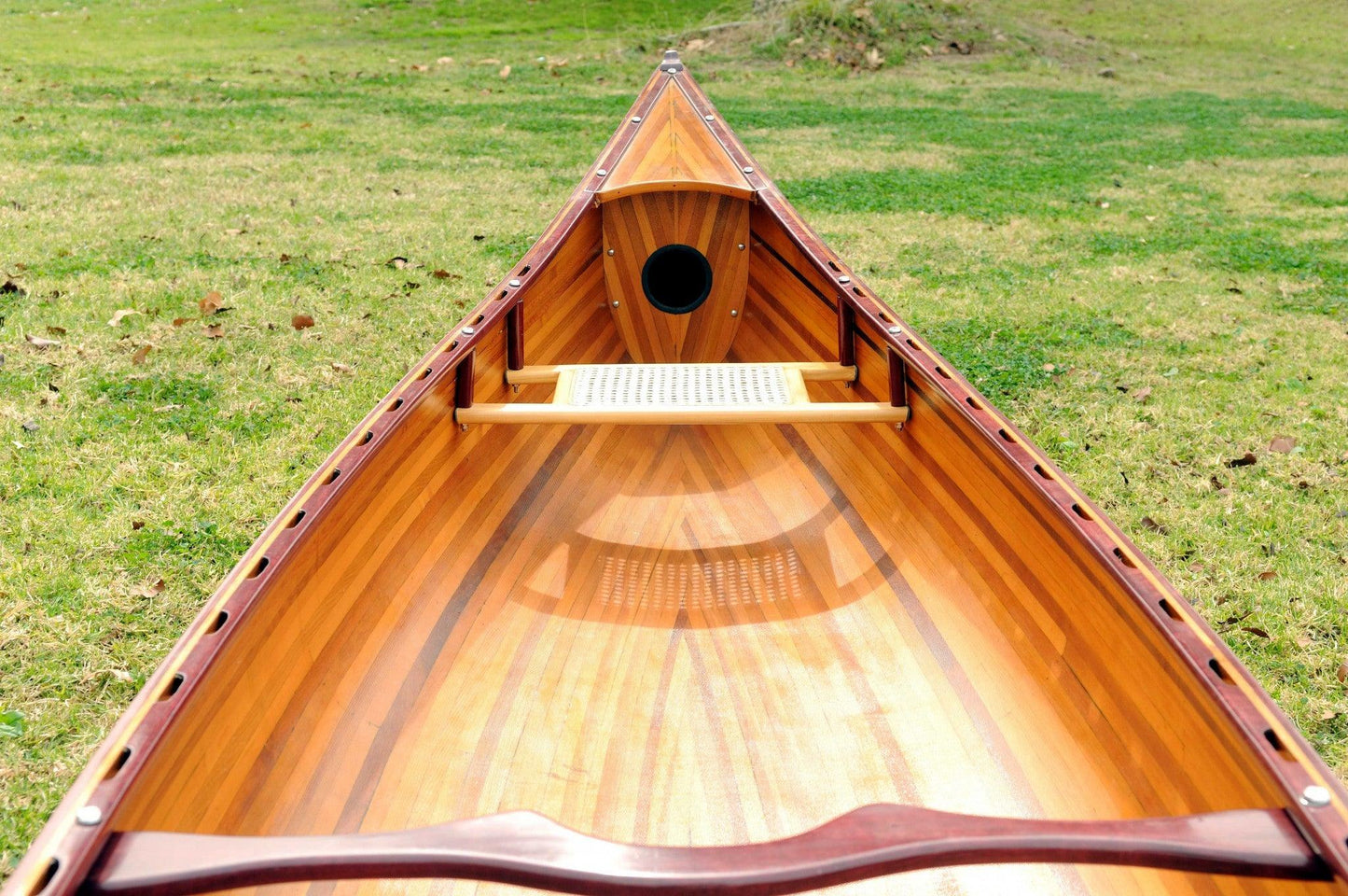 31.5" x 187.5" x 24" Wooden Canoe - AFS