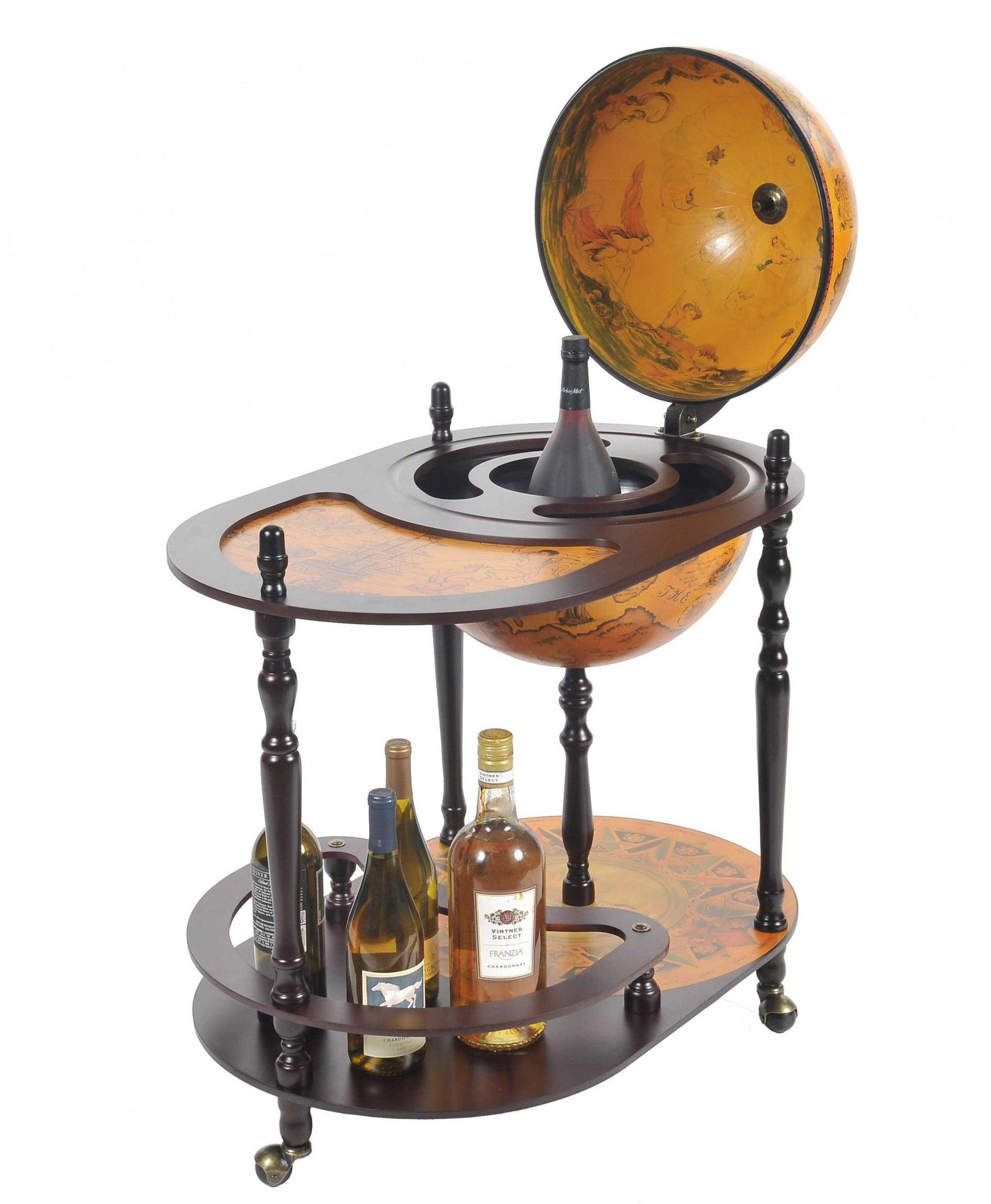 20" x 32" x 36" Red Globe Drink Trolley - AFS