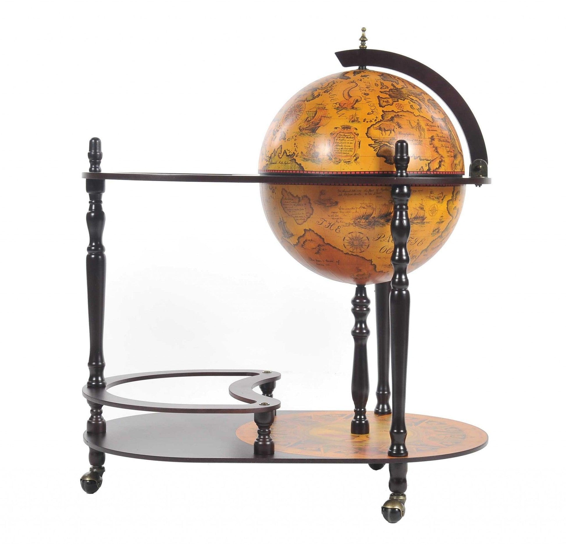 20" x 32" x 36" Red Globe Drink Trolley - AFS