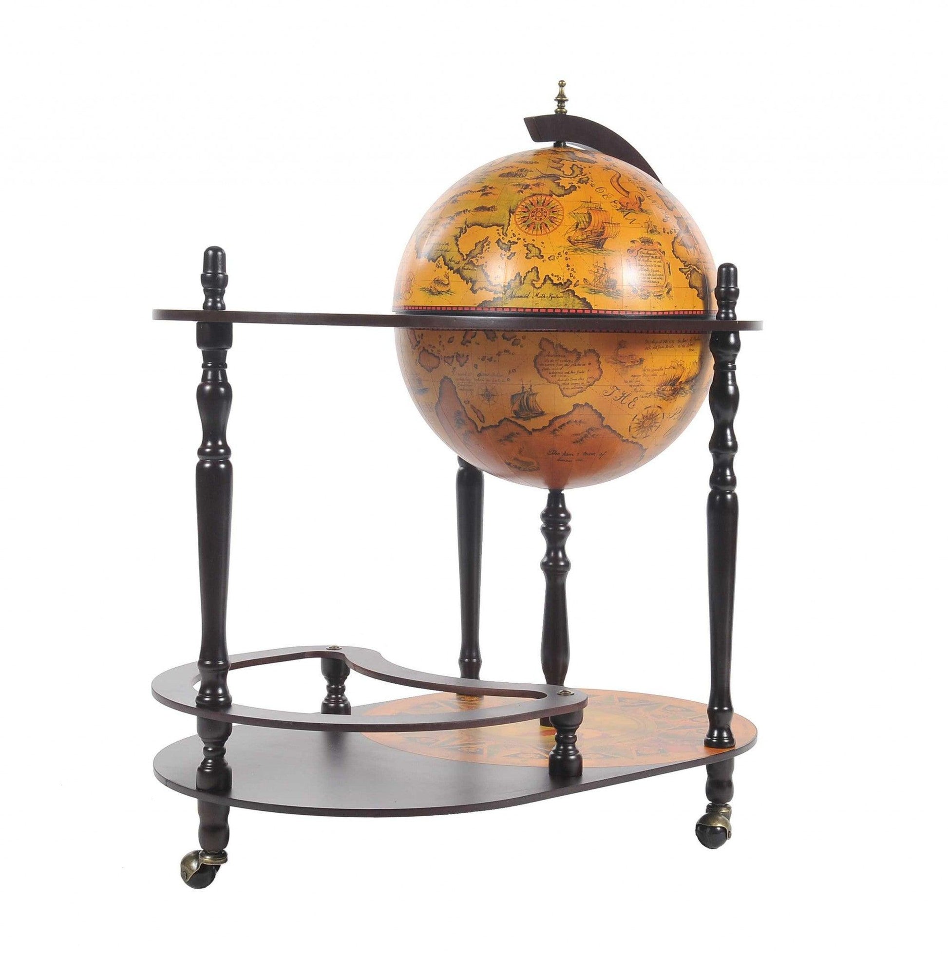 20" x 32" x 36" Red Globe Drink Trolley - AFS