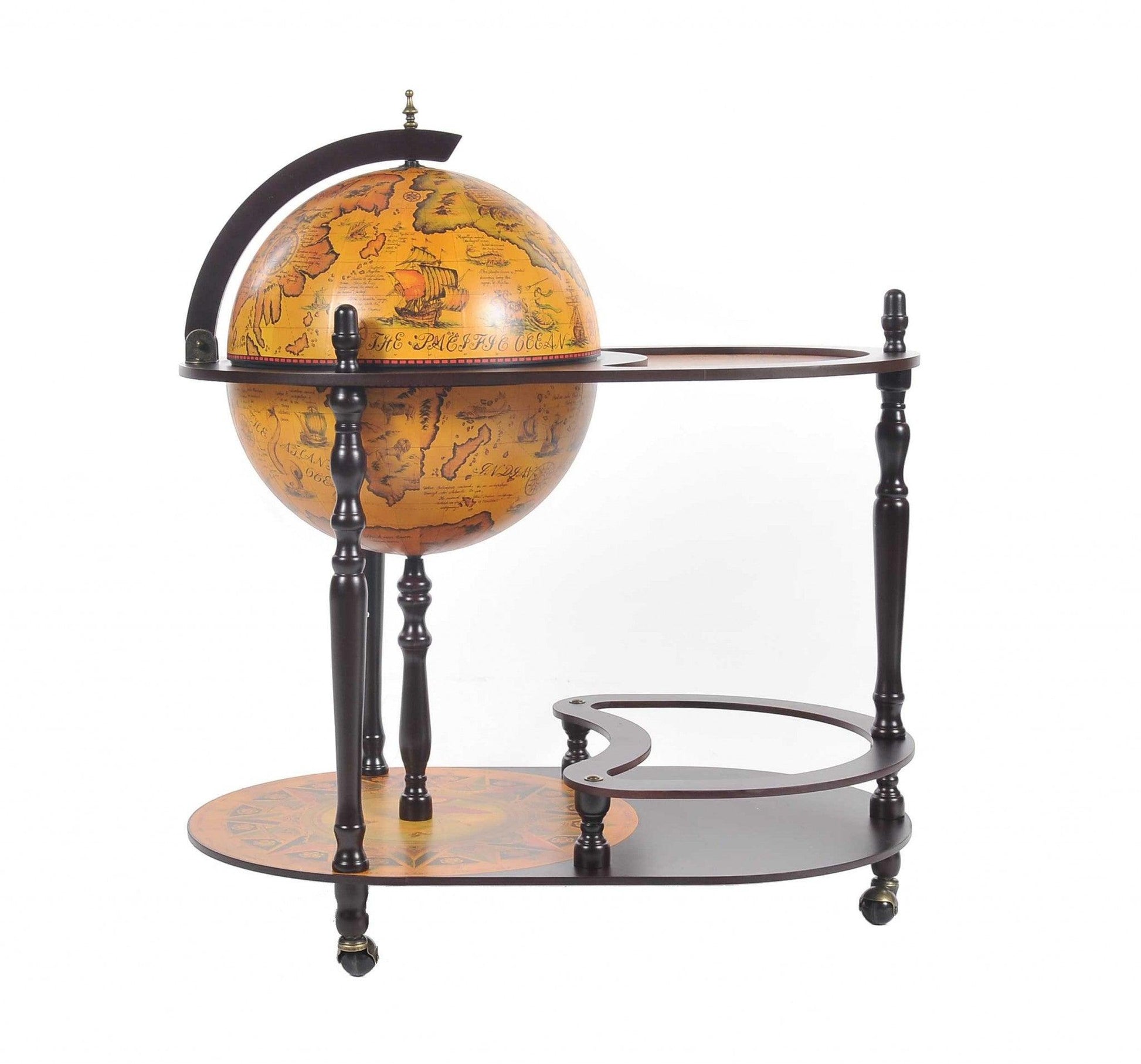 20" x 32" x 36" Red Globe Drink Trolley - AFS