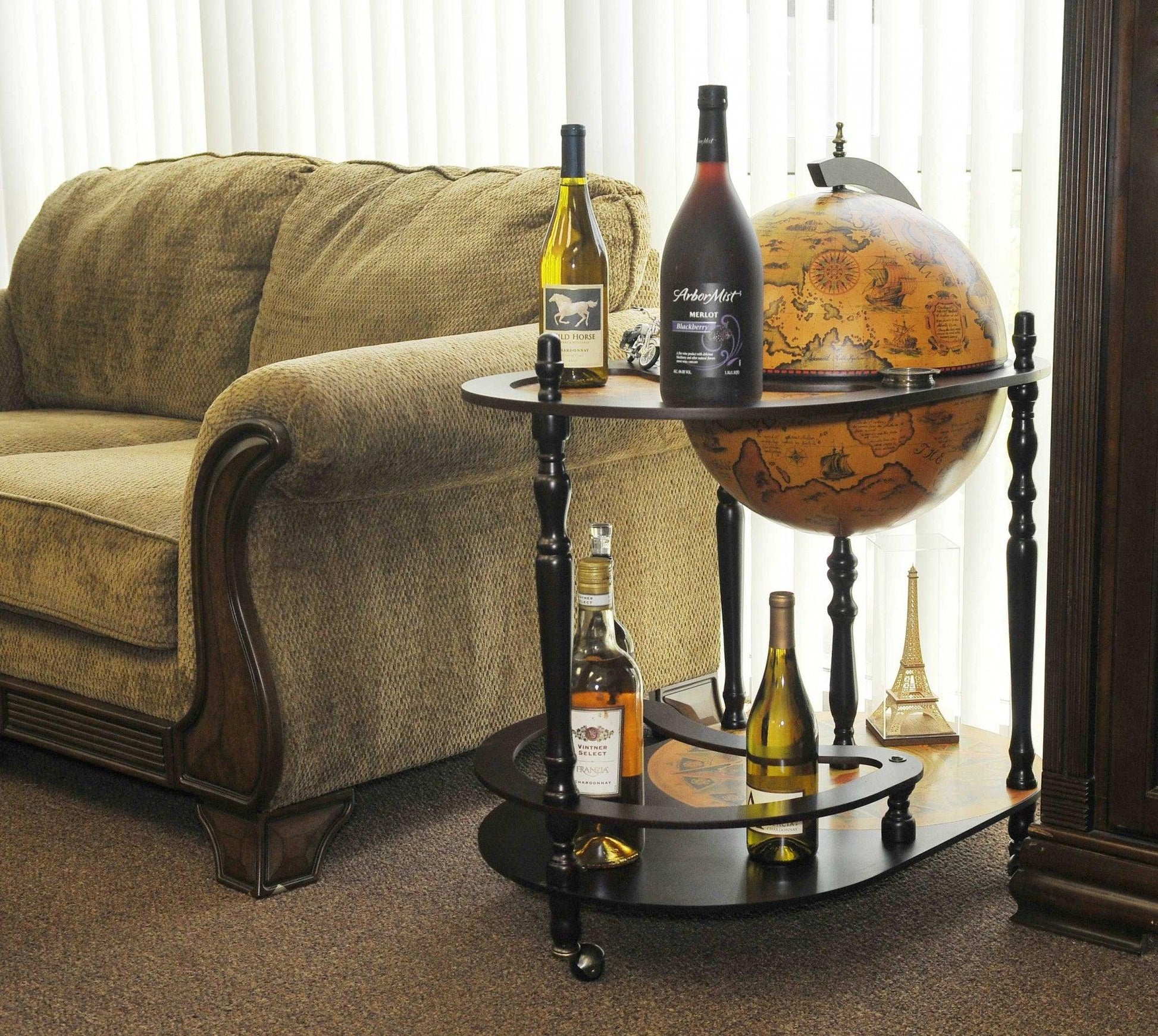 20" x 32" x 36" Red Globe Drink Trolley - AFS