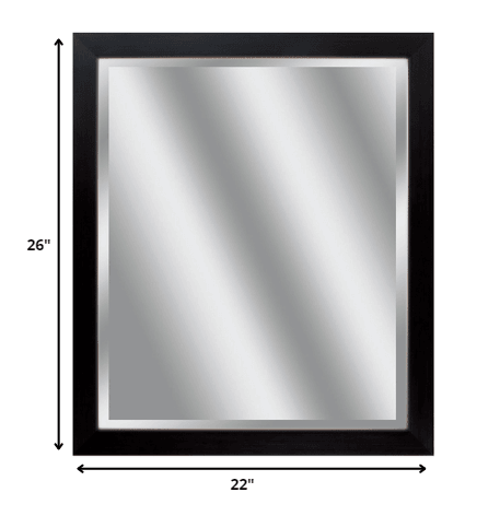 22" X 26" Woodtoned Frame Beveled Mirror - AFS